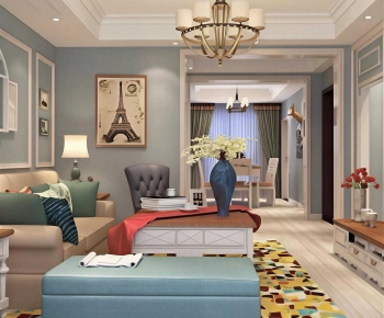 American Style A Living Room-ID:757654911