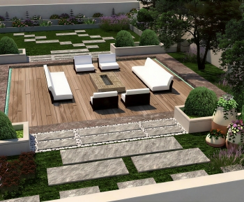 Modern Courtyard/landscape-ID:829655896