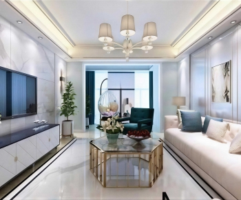 Modern A Living Room-ID:707911017