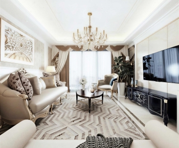 European Style A Living Room-ID:133946903