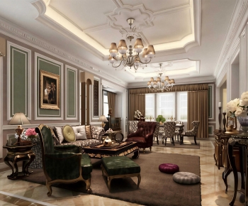 European Style A Living Room-ID:683728932