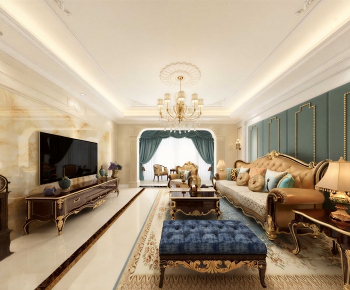European Style A Living Room-ID:125021934