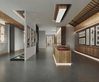 New Chinese Style Exhibition Hall-ID:965367085