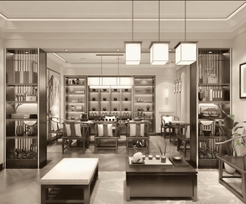 New Chinese Style Tea House-ID:555288087