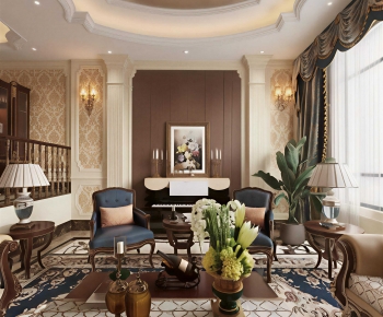 American Style A Living Room-ID:721368073
