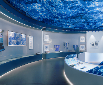 Modern Exhibition Hall-ID:433654074