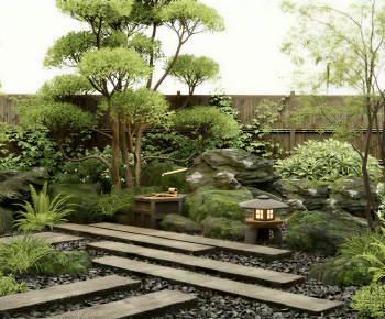 Japanese Style Courtyard/landscape-ID:380899934