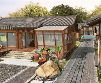 New Chinese Style Courtyard/landscape-ID:440196996