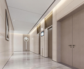 Modern Office Elevator Hall-ID:305653105