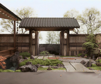 Japanese Style Courtyard/landscape-ID:804248091