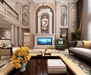 American Style A Living Room-ID:631342892