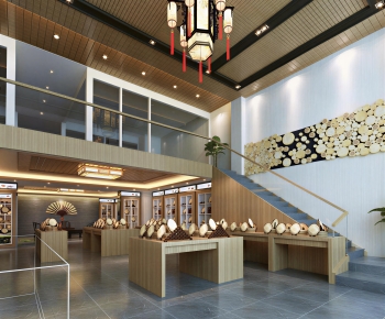 New Chinese Style Exhibition Hall-ID:775590906