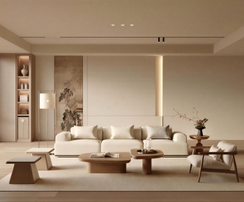 New Chinese Style A Living Room-ID:928529989