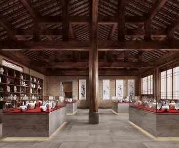 New Chinese Style Exhibition Hall-ID:541632892