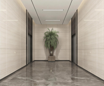 Modern Office Elevator Hall-ID:466887002