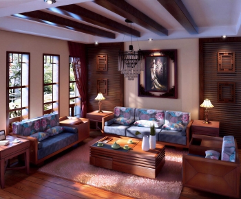 Classical Style A Living Room-ID:263067966