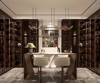 Modern Wine Cellar/Wine Tasting Room-ID:450570625