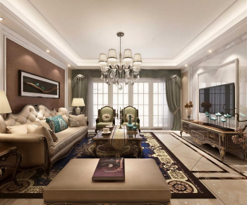European Style A Living Room-ID:907625913
