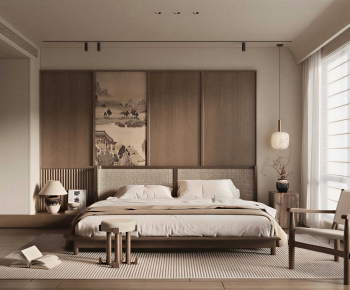 New Chinese Style Bedroom-ID:955446968