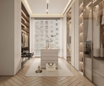 Modern Clothes Storage Area-ID:250308043