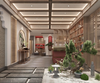 New Chinese Style Teahouse Tea House-ID:634732017