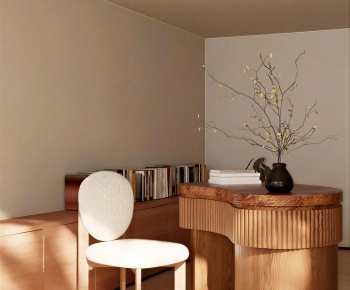 Modern Computer Desk And Chair-ID:829051972
