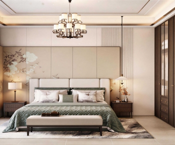 New Chinese Style Bedroom-ID:415688046