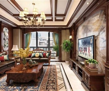 American Style A Living Room-ID:907107114