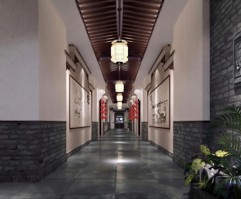 New Chinese Style Corridor-ID:497684007