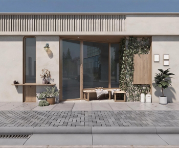 Wabi-sabi Style Facade Element-ID:475442892