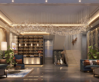 New Chinese Style Lobby Hall-ID:722856048