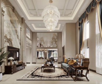 European Style A Living Room-ID:129224064