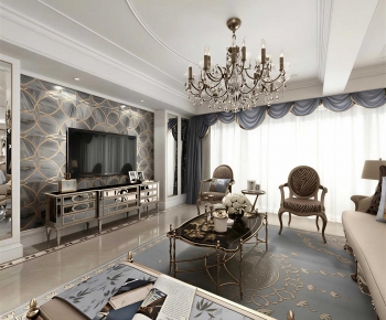European Style A Living Room-ID:493627077