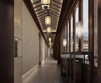 New Chinese Style Corridor-ID:734951029