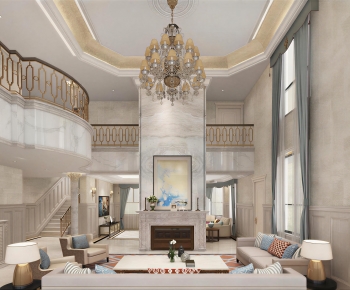 Simple European Style A Living Room-ID:769049887