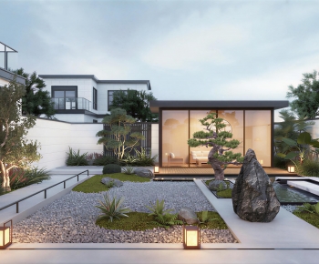 New Chinese Style Courtyard/landscape-ID:506602059