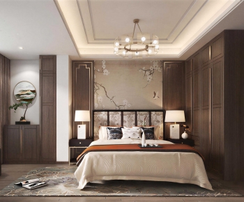 New Chinese Style Bedroom-ID:538969042