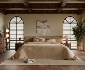 Wabi-sabi Style Bedroom-ID:506660964