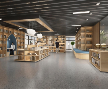 Modern Bookstore Book Bar-ID:667593004