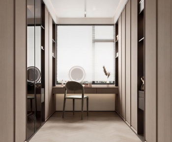 Modern Clothes Storage Area-ID:122380973