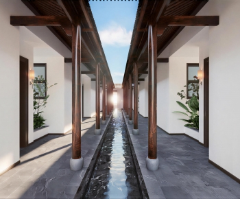 New Chinese Style Courtyard/landscape-ID:783519985