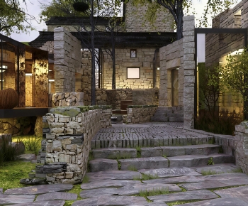 New Chinese Style Courtyard/landscape-ID:159055952