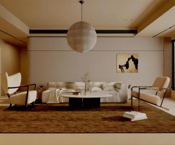 Wabi-sabi Style A Living Room-ID:384155998