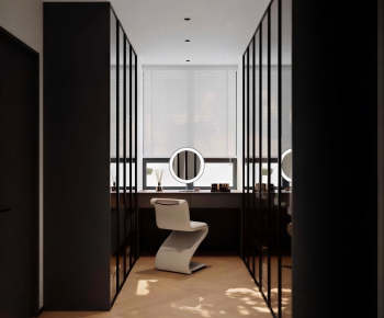 Modern Clothes Storage Area-ID:338064911