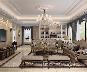 European Style A Living Room-ID:841401103