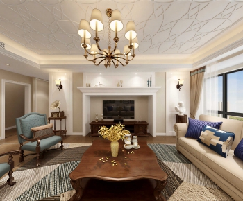 American Style A Living Room-ID:960472111