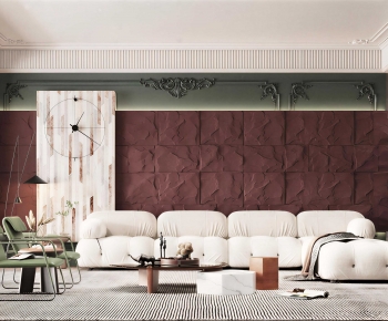 French Style A Living Room-ID:658942946