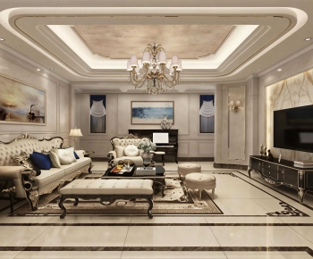 European Style A Living Room-ID:515227084