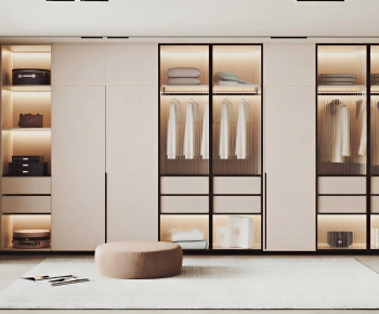 Modern Clothes Storage Area-ID:373660098