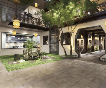 New Chinese Style Courtyard/landscape-ID:818978077